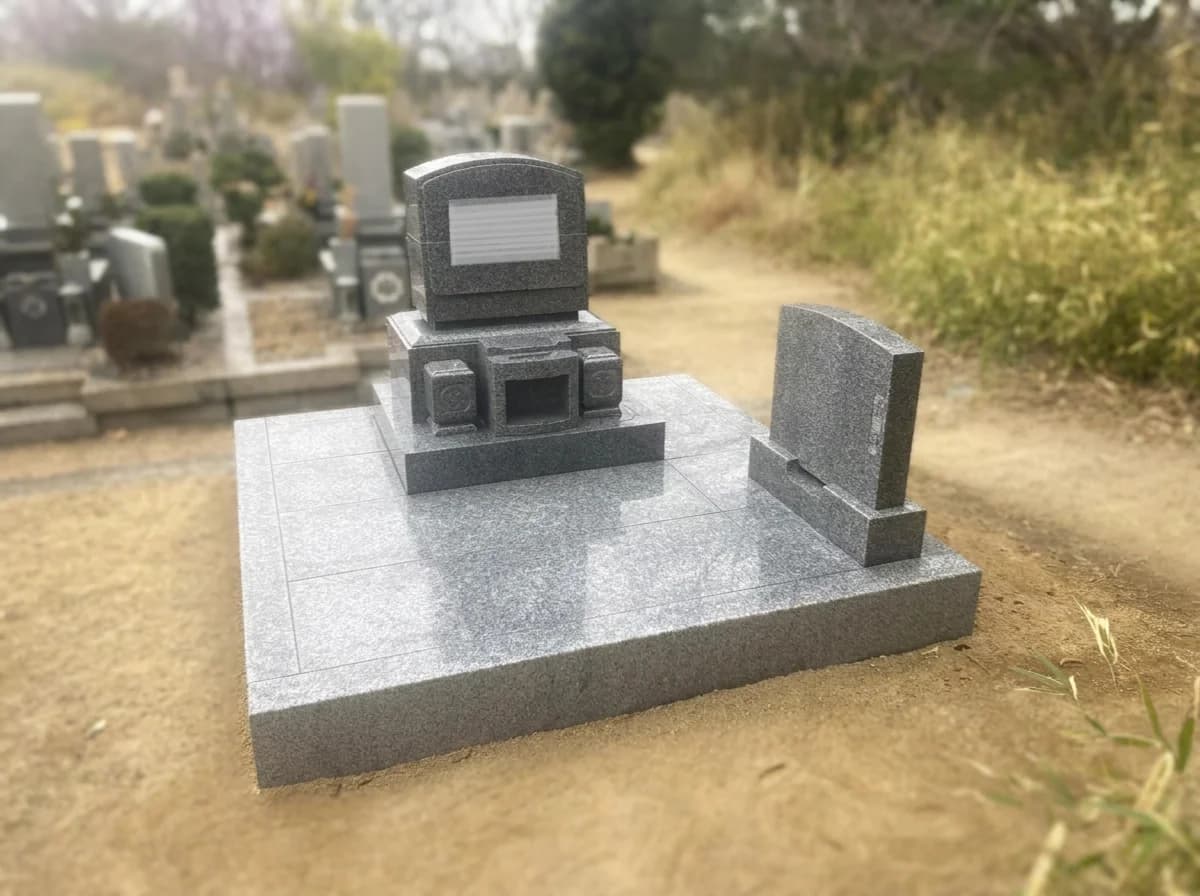 洋型墓石(御影石)